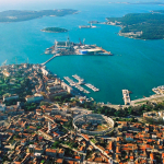 Aerial view of Pula
